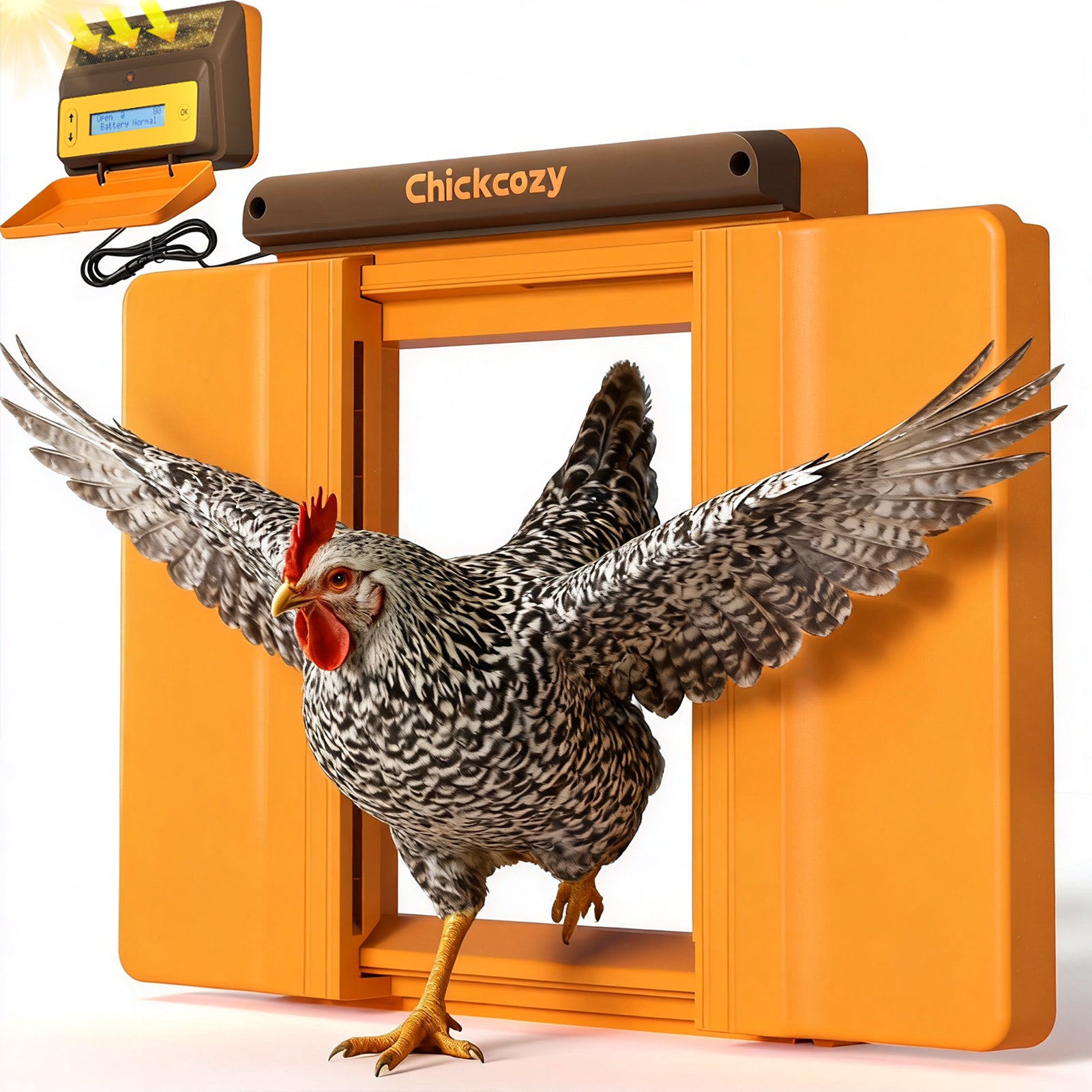 Chickcozy Solar-Powered Automatic Chicken Coop Door  X004YZ1HSZ