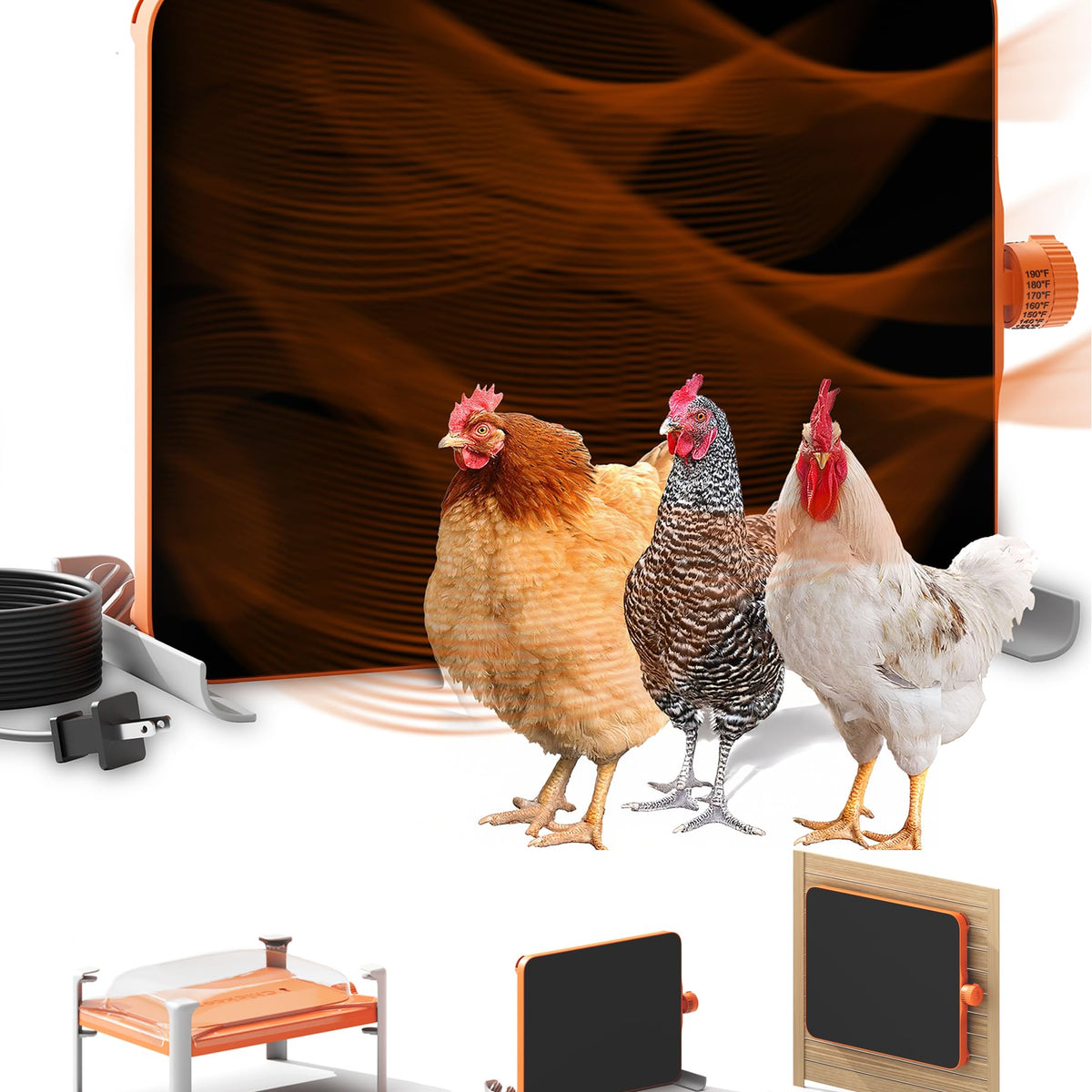 GIFANK Chicken Coop Heater for Winter Chicken Coop Heater GIFANK Chicken Coop Heater for Winter Chicken Coop Heater
