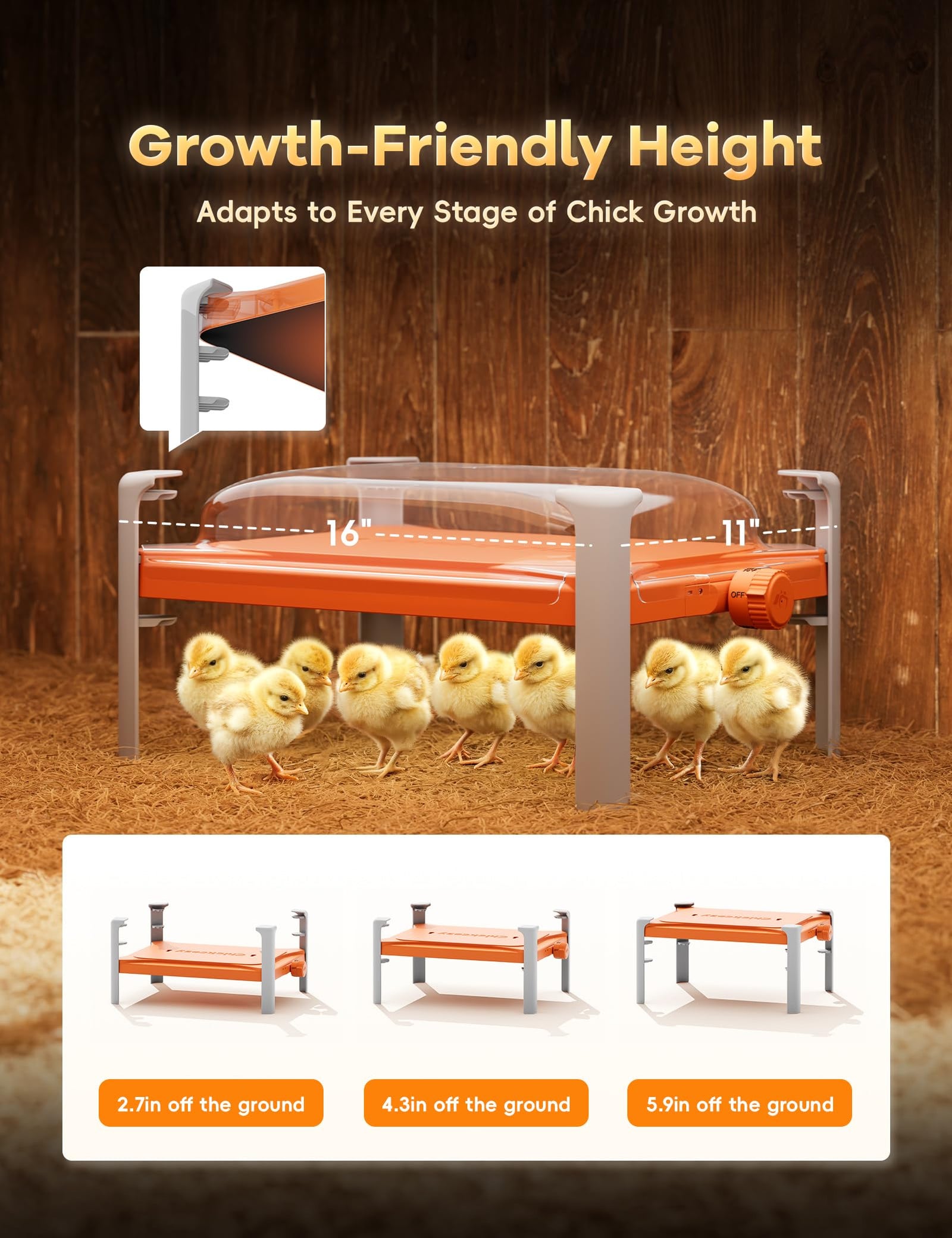 Smart Chicken coop Heater & Chick Brooder